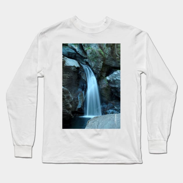 Bingham Falls, Stowe Vermont Long Sleeve T-Shirt by srwdesign